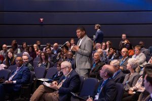 Eddy speaking from audience